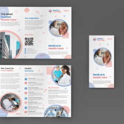 Medical Care Tri-Fold Flyer Template Download 2023