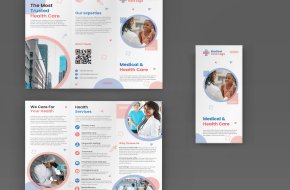 Medical Care Tri-Fold Flyer Template Download 2023